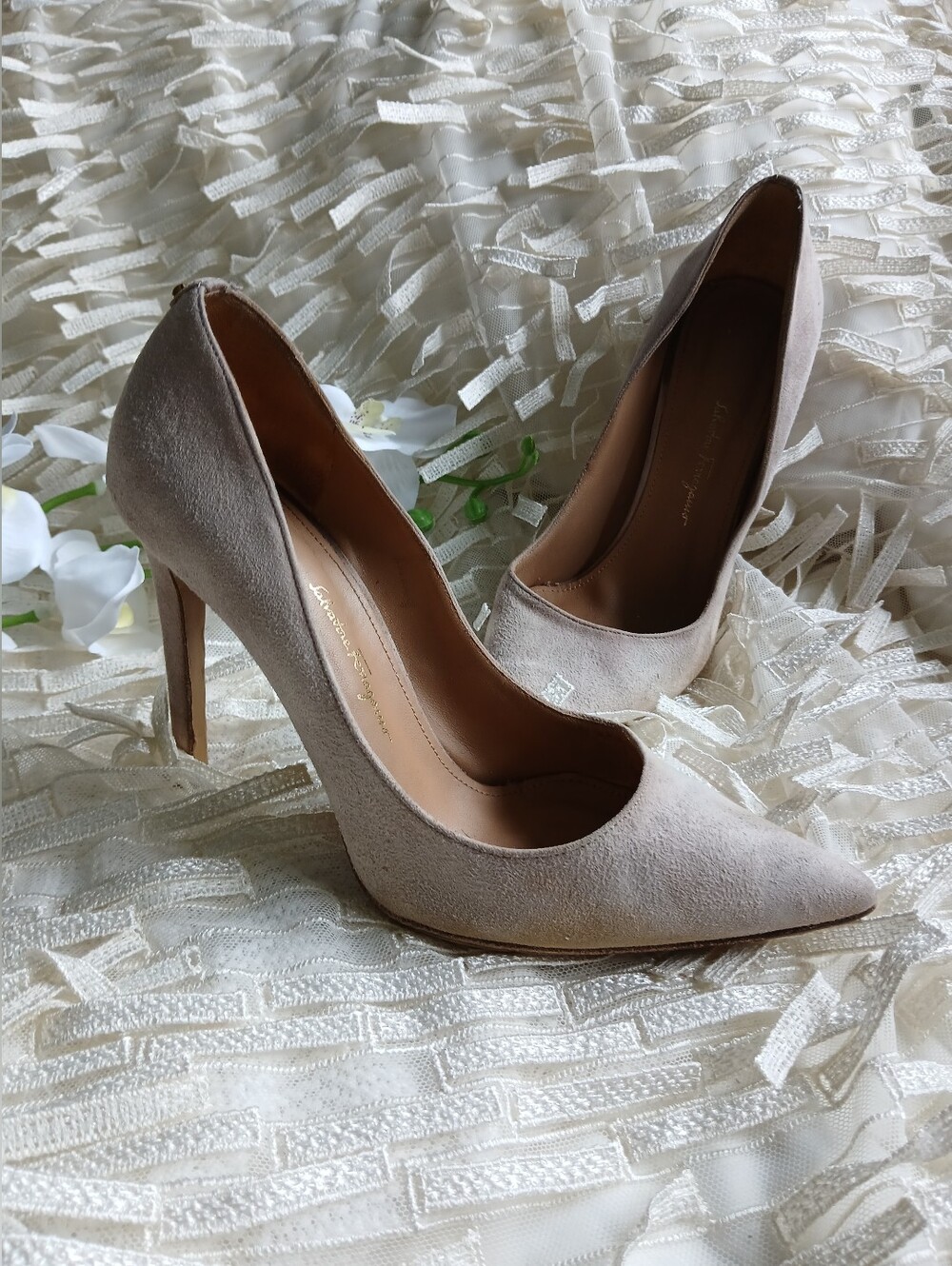 Salvatore Ferragamo Suede Heels